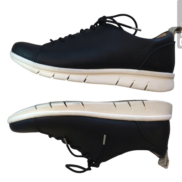 Comfortiva Align Cayson Black Leather Lace Up Sneakers - 7 - Picture 4 of 8